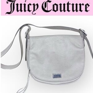 Juicy Couture Rosa vegan leather saddle bag/Crossbody adjustable strap10”x11”